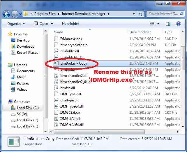 rename-idmBroker-exe-file-to-IDMGrHlp-exe-located-in-internet-download-manager-to-resolve-IDM-has-been-registered-with-fake-serail-number-pop-