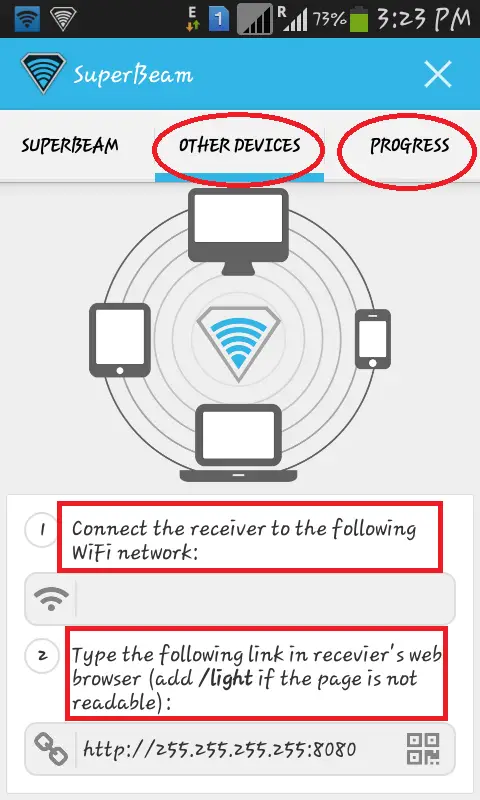 download-Super-beam-android-application-from-google-playstore-and-transfer-files-using-wifi-network-or-autogenerated-link-among-android-device
