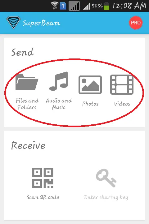 download-Super-beam-android-application-from-google-playstore-to-share-audio-video-music-files-folders-among-android-device