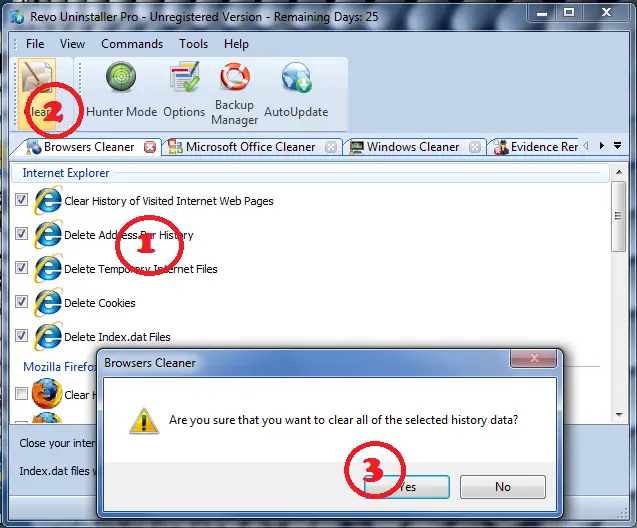 browser-cleaner-using-revo-uninstaller-pro