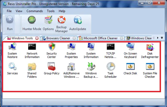 list-window-tools-using-revo-uninstaller-pro