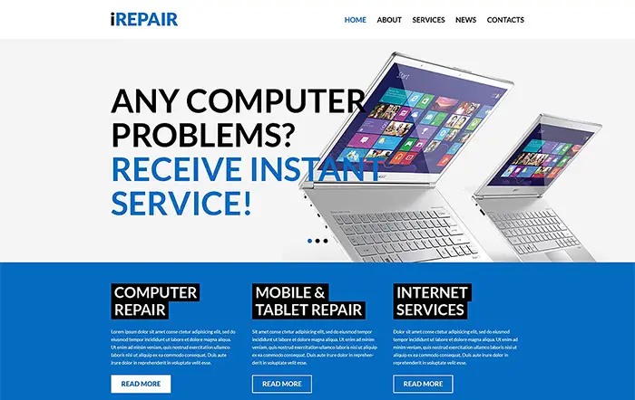 Computer Repair Services WordPress Theme