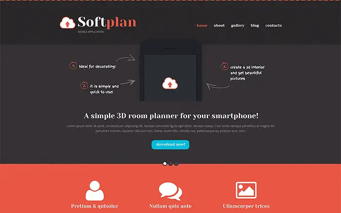 Mobile Apps Promotion WordPress Theme